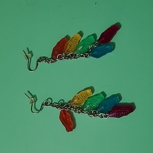 Fun Rainbow Fish Gummy Earrings